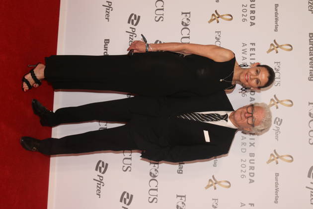 Marion Kiechle und Marcel Reif bei der 21. Verleihung des Felix Burda Award 2026 im Axica-Kongress- und Tagungszentrum. Berlin, 21.06.2026 Copyright: xAgenturxMatthiasxWehnertx xM.xGränzdörferx