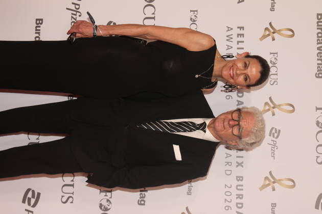 Marion Kiechle und Marcel Reif bei der 21. Verleihung des Felix Burda Award 2026 im Axica-Kongress- und Tagungszentrum. Berlin, 21.06.2026 Copyright: xAgenturxMatthiasxWehnertx xM.xGränzdörferx
