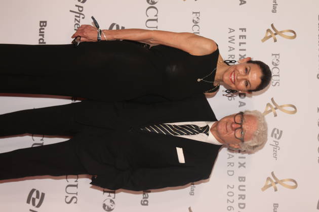 Marion Kiechle und Marcel Reif bei der 21. Verleihung des Felix Burda Award 2026 im Axica-Kongress- und Tagungszentrum. Berlin, 21.06.2026 Copyright: xAgenturxMatthiasxWehnertx xM.xGränzdörferx