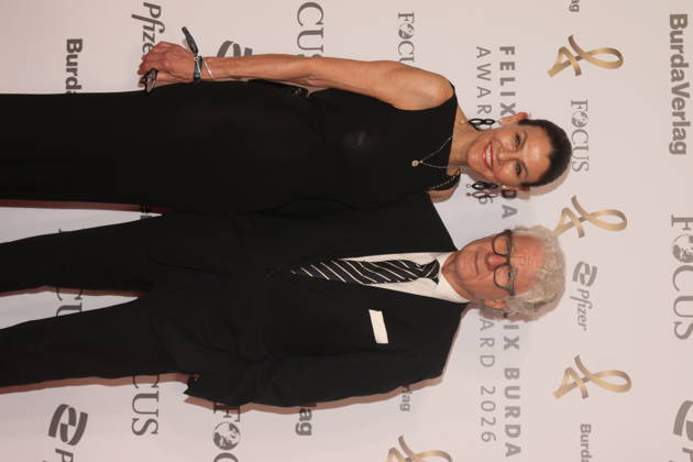 Marion Kiechle und Marcel Reif bei der 21. Verleihung des Felix Burda Award 2026 im Axica-Kongress- und Tagungszentrum. Berlin, 21.06.2026 Copyright: xAgenturxMatthiasxWehnertx xM.xGränzdörferx