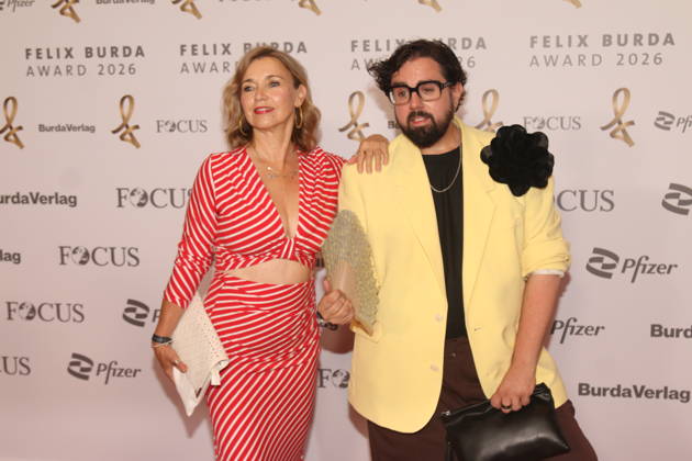 Tina Ruland und Steven Preisner bei der 21. Verleihung des Felix Burda Award 2026 im Axica-Kongress- und Tagungszentrum. Berlin, 21.06.2026 Copyright: xAgenturxMatthiasxWehnertx xM.xGränzdörferx
