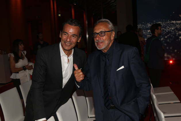 Erol Sander und Wolfgang Stumph bei der 21. Verleihung des Felix Burda Award 2026 im Axica-Kongress- und Tagungszentrum. Berlin, 21.06.2026 Copyright: xAgenturxMatthiasxWehnertx xM.xGränzdörferx
