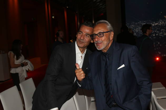 Erol Sander und Wolfgang Stumph bei der 21. Verleihung des Felix Burda Award 2026 im Axica-Kongress- und Tagungszentrum. Berlin, 21.06.2026 Copyright: xAgenturxMatthiasxWehnertx xM.xGränzdörferx