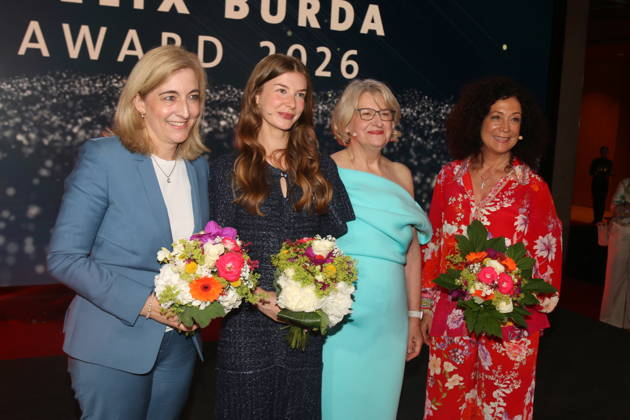 Nina Warken, Ronja Fleckenstein, Heidrun M. Thaiss und Barbara Wussow bei der 21. Verleihung des Felix Burda Award 2026 im Axica-Kongress- und Tagungszentrum. Berlin, 21.06.2026 Copyright: xAgenturxMatthiasxWehnertx xM.xGränzdörferx