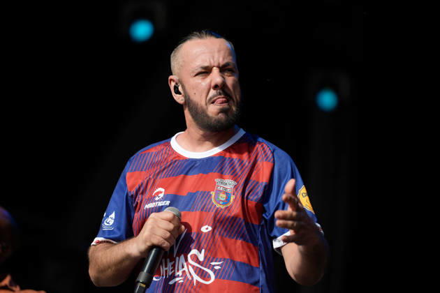 ROCK IN RIO LISBOA 2026 ROCK IN RIO LISBOA: Sam The Kid performing at Palco Musica Valley on second day of Rock In Rio Lisboa, at Parque Tejo, in Lisbon, Portugal, this Sunday 21. (Photo: Bruno de Carvalho Brazil Photo Press) Lisboa Parque das Nacoes Lisboa Portugal Copyright: xBrunoxdexCarvalhox