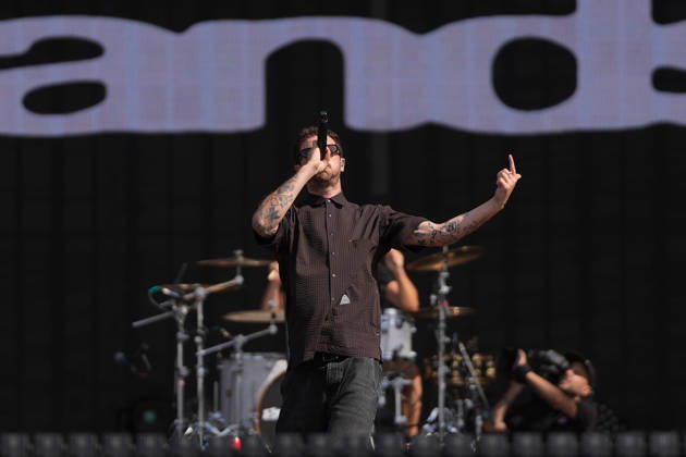 ROCK IN RIO LISBOA 2026 ROCK IN RIO LISBOA: Grandson performing at Palco Mundo on second day of Rock In Rio Lisboa, at Parque Tejo, in Lisbon, Portugal, this Sunday 21. (Photo: Bruno de Carvalho Brazil Photo Press) Lisboa Parque das Nacoes Lisboa Portugal Copyright: xBrunoxdexCarvalhox
