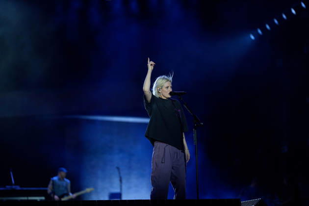 ROCK IN RIO LISBOA 2026 ROCK IN RIO LISBOA: Linkin Park performing at Palco Mundo on second day of Rock In Rio Lisboa, at Parque Tejo, in Lisbon, Portugal, this Sunday 21. (Photo: Bruno de Carvalho Brazil Photo Press) Lisboa Parque das Nacoes Lisboa Portugal Copyright: xBrunoxdexCarvalhox