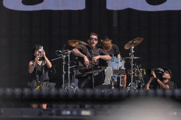 ROCK IN RIO LISBOA 2026 ROCK IN RIO LISBOA: Grandson performing at Palco Mundo on second day of Rock In Rio Lisboa, at Parque Tejo, in Lisbon, Portugal, this Sunday 21. (Photo: Bruno de Carvalho Brazil Photo Press) Lisboa Parque das Nacoes Lisboa Portugal Copyright: xBrunoxdexCarvalhox
