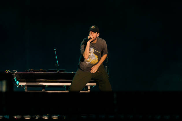 ROCK IN RIO LISBOA 2026 ROCK IN RIO LISBOA: Linkin Park performing at Palco Mundo on second day of Rock In Rio Lisboa, at Parque Tejo, in Lisbon, Portugal, this Sunday 21. (Photo: Bruno de Carvalho Brazil Photo Press) Lisboa Parque das Nacoes Lisboa Portugal Copyright: xBrunoxdexCarvalhox