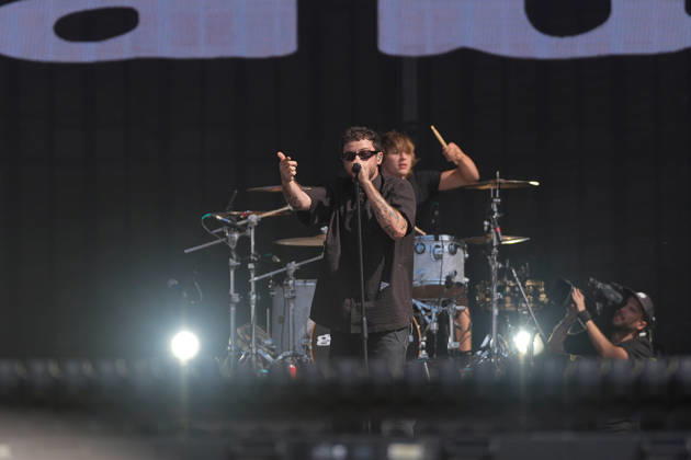 ROCK IN RIO LISBOA 2026 ROCK IN RIO LISBOA: Grandson performing at Palco Mundo on second day of Rock In Rio Lisboa, at Parque Tejo, in Lisbon, Portugal, this Sunday 21. (Photo: Bruno de Carvalho Brazil Photo Press) Lisboa Parque das Nacoes Lisboa Portugal Copyright: xBrunoxdexCarvalhox