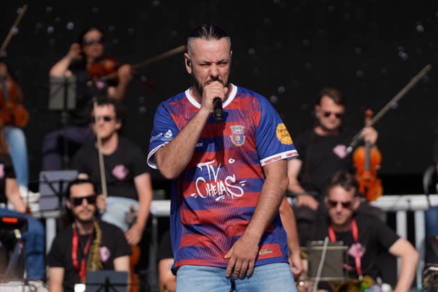 ROCK IN RIO LISBOA 2026 ROCK IN RIO LISBOA: Sam The Kid performing at Palco Musica Valley on second day of Rock In Rio Lisboa, at Parque Tejo, in Lisbon, Portugal, this Sunday 21. (Photo: Bruno de Carvalho Brazil Photo Press) Lisboa Parque das Nacoes Lisboa Portugal Copyright: xBrunoxdexCarvalhox