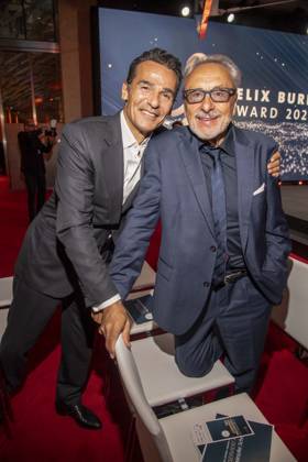 ABB BURDA- Erol Sander und Wolfgang Stumph zu Gast auf der Aftershow Party bei dem Felix Burda Award in der KAXICA am Brandenburger Tor am 21.06.2026 in Berlin Berlin Deutschland
