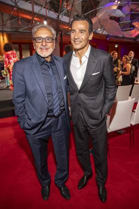 ABB BURDA- Erol Sander und Wolfgang Stumph zu Gast auf der Aftershow Party bei dem Felix Burda Award in der KAXICA am Brandenburger Tor am 21.06.2026 in Berlin Berlin Deutschland