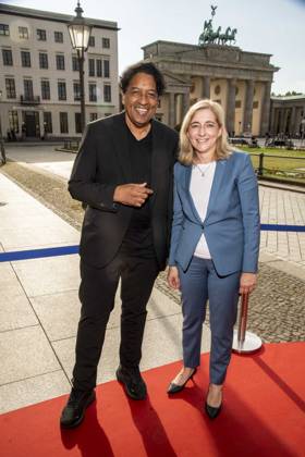 ABB BURDA- Cherno Jobatey Bundesministerin für Gesundheit Nina Warken (CDU). zu Gast beim Felix Burda Award in der KAXICA am Brandenburger Tor am 21.06.2026 in Berlin Berlin Deutschland