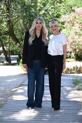 IPA85937421 - Rome: Casa del Cinema. Presentation of the Filming Italy Sardegna Festival. Pictured: Tiziana Rocca, Micaela Ramazzotti  Copyright: xMaurizioxD Avanzox xDxAvanzo Provvisionatox 85937421