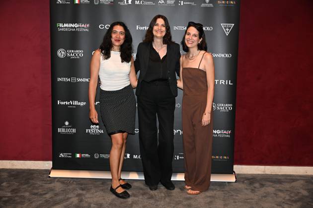 IPA85937225 - Rome: Casa del Cinema. Presentation of the Filming Italy Sardegna Festival. Pictured: Ludovica Galletta, Domizia De Rosa, Federica Corti  Copyright: xMaurizioxD Avanzox xDxAvanzo Provvisionatox 85937225