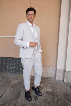 IPA85941522 - Milan, Milan Men™s Fashion Week Spring Summer 2027 - Men™s Fashion, Spring Summer 2027 - Thom Browne fashion show - front row Pictured: Sean O Pry  Copyright: xRiccardoxGIordanox xRiccardoxGiordanox 85941522