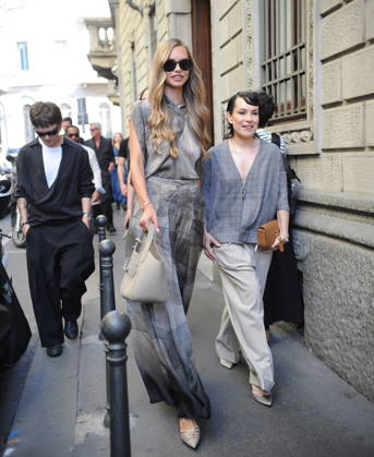 RECORD DATE NOT STATED IPA85944997 - MILAN—LAILA HASANOVIC, JANNIK SINNER S GIRLFRIEND, ATTENDS THE ARMANI FASHION SHOW  Copyright: xx xx 85944997