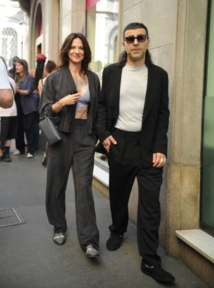 RECORD DATE NOT STATED IPA85946283 - MILAN—ASIA ARGENTO ATTENDS THE ARMANI FASHION SHOW  Copyright: xx xx 85946283
