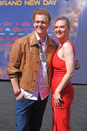 Johannes Heinrichs, Nadja Gallera beim Fan-Event zu SPIDER-MAN: BRAND NEW DAY am Uber Platz in Berlin am 22.06.2026