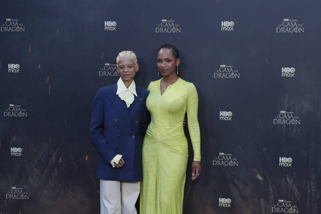 June 22, 2026, Madrid, Madrid, Spain: British actresses PHOEBE CAMPBELL (L) who plays Lady Rhaena Targaryen and BETHANY ANTONIA (R) who plays Lady Baela Targaryen pose together on the red carpet during the special screening event for the first episode of season three of the HBO series House of the Dragon . The premiere was held at the Terraza del Campo del Moro in Madrid. The highly anticipated fantasy series is based on George R R Martins book Fire and Blood and explores the epic history of House Targaryen set two hundred years before the events of Game of Thrones Madrid Spain - ZUMAo127 20260622_zep_o127_022 Copyright: xHugoxOrtunox