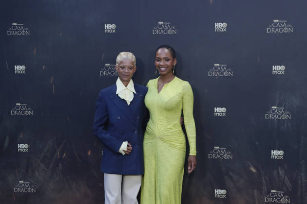June 22, 2026, Madrid, Madrid, Spain: British actresses PHOEBE CAMPBELL (L) who plays Lady Rhaena Targaryen and BETHANY ANTONIA (R) who plays Lady Baela Targaryen pose together on the red carpet during the special screening event for the first episode of season three of the HBO series House of the Dragon . The premiere was held at the Terraza del Campo del Moro in Madrid. The highly anticipated fantasy series is based on George R R Martins book Fire and Blood and explores the epic history of House Targaryen set two hundred years before the events of Game of Thrones Madrid Spain - ZUMAo127 20260622_zep_o127_025 Copyright: xHugoxOrtunox