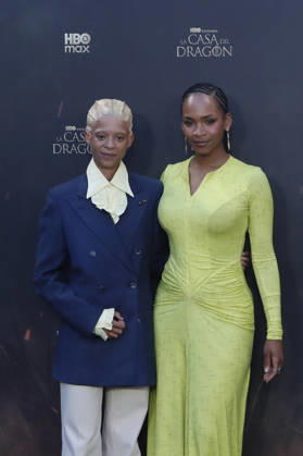 June 22, 2026, Madrid, Madrid, Spain: British actresses PHOEBE CAMPBELL (L) who plays Lady Rhaena Targaryen and BETHANY ANTONIA (R) who plays Lady Baela Targaryen pose together on the red carpet during the special screening event for the first episode of season three of the HBO series House of the Dragon . The premiere was held at the Terraza del Campo del Moro in Madrid. The highly anticipated fantasy series is based on George R R Martins book Fire and Blood and explores the epic history of House Targaryen set two hundred years before the events of Game of Thrones Madrid Spain - ZUMAo127 20260622_zep_o127_024 Copyright: xHugoxOrtunox