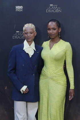 June 22, 2026, Madrid, Madrid, Spain: British actresses PHOEBE CAMPBELL (L) who plays Lady Rhaena Targaryen and BETHANY ANTONIA (R) who plays Lady Baela Targaryen pose together on the red carpet during the special screening event for the first episode of season three of the HBO series House of the Dragon . The premiere was held at the Terraza del Campo del Moro in Madrid. The highly anticipated fantasy series is based on George R R Martins book Fire and Blood and explores the epic history of House Targaryen set two hundred years before the events of Game of Thrones Madrid Spain - ZUMAo127 20260622_zep_o127_028 Copyright: xHugoxOrtunox