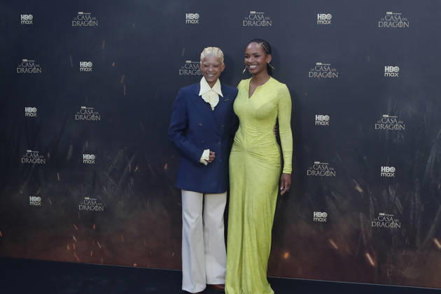 June 22, 2026, Madrid, Madrid, Spain: British actresses PHOEBE CAMPBELL (L) who plays Lady Rhaena Targaryen and BETHANY ANTONIA (R) who plays Lady Baela Targaryen pose together on the red carpet during the special screening event for the first episode of season three of the HBO series House of the Dragon . The premiere was held at the Terraza del Campo del Moro in Madrid. The highly anticipated fantasy series is based on George R R Martins book Fire and Blood and explores the epic history of House Targaryen set two hundred years before the events of Game of Thrones Madrid Spain - ZUMAo127 20260622_zep_o127_030 Copyright: xHugoxOrtunox