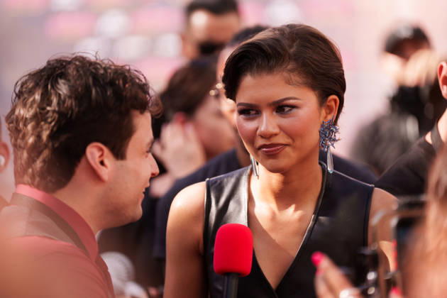 Zendaya beim Fanevent zum neuen Marvel Spider-Man Film, Spider-Man: Brand New Day 22.06.2026, Promis, Film, Berlin, Zendaya beim Fanevent zum neuen Marvel Spider-Man Film, Spider-Man: Brand New Day Zendaya gibt ein Interview. Zendaya is giving an interview. Berlin Berlin Berlin Deutschland Copyright: xJamesxZabelx