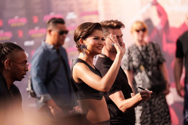 Zendaya beim Fanevent zum neuen Marvel Spider-Man Film, Spider-Man: Brand New Day 22.06.2026, Promis, Film, Berlin, Zendaya beim Fanevent zum neuen Marvel Spider-Man Film, Spider-Man: Brand New Day Zendaya winkt den Fans, Zendaya waves her Fans Berlin Berlin Berlin Deutschland Copyright: xJamesxZabelx