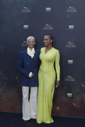 June 22, 2026, Madrid, Madrid, Spain: British actresses PHOEBE CAMPBELL (L) who plays Lady Rhaena Targaryen and BETHANY ANTONIA (R) who plays Lady Baela Targaryen pose together on the red carpet during the special screening event for the first episode of season three of the HBO series House of the Dragon . The premiere was held at the Terraza del Campo del Moro in Madrid. The highly anticipated fantasy series is based on George R R Martins book Fire and Blood and explores the epic history of House Targaryen set two hundred years before the events of Game of Thrones Madrid Spain - ZUMAo127 20260622_zep_o127_039 Copyright: xHugoxOrtunox