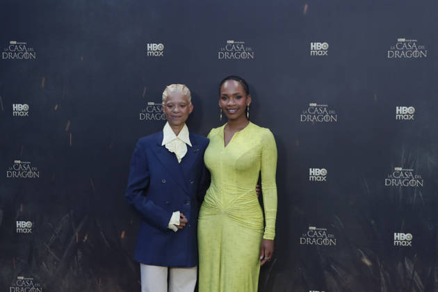 June 22, 2026, Madrid, Madrid, Spain: British actresses PHOEBE CAMPBELL (L) who plays Lady Rhaena Targaryen and BETHANY ANTONIA (R) who plays Lady Baela Targaryen pose together on the red carpet during the special screening event for the first episode of season three of the HBO series House of the Dragon . The premiere was held at the Terraza del Campo del Moro in Madrid. The highly anticipated fantasy series is based on George R R Martins book Fire and Blood and explores the epic history of House Targaryen set two hundred years before the events of Game of Thrones Madrid Spain - ZUMAo127 20260622_zep_o127_044 Copyright: xHugoxOrtunox