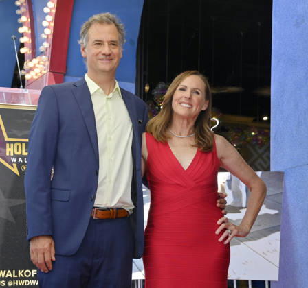 Actress Molly Shannon is joined by her husband Fritz Chestnut during an unveiling ceremony honoring her with the 2,850th star on the Hollywood Walk of Fame in Los Angeles on Monday, June 22 2026.  LAP2026062215 JIMxRUYMEN