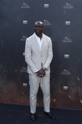 June 22, 2026, Madrid, Madrid, Spain: British actor STEVE TOUSSAINT who plays the role of Lord Corlys Velaryon poses on the red carpet during the special screening event for the first episode of season three of the HBO series House of the Dragon . The premiere was held at the Terraza del Campo del Moro in Madrid. The highly anticipated fantasy series is based on George R R Martins book Fire and Blood and explores the epic history of House Targaryen set two hundred years before the events of Game of Thrones Madrid Spain  - ZUMAo127 20260622_zep_o127_093 Copyright: xHugoxOrtunox
