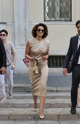 IPA85951675 - Milan, Milan Men s Fashion Week: Spring Summer 2026 2027 - Men s Fashion, Spring Summer 2026 — Armani fashion show; pictured: Nathalie Emmanuel  Copyright: xLucaxPontix xLucaPonti IpaAgencyx 85951675