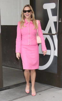 Reese Witherspoon is pretty in pink promoting new series Elle and the 25th anniversary of Legally Blonde at Good Morning America Featuring: Reese Witherspoon Where: New York City, New York, United States When: 22 Jun 2026 Credit: Roger Wong INSTARimages EDITORIAL USE ONLY. NOT FOR USE BY NEWSPAPERS BASED IN THE UK. Copyright: xx instar55795017