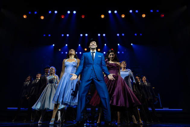 Sinatra The Musical at the Aldwych Theatre, London, UK 22 June 2026 The cast of Sinatra The Musical perform during a preview at the Aldwych Theatre, London, UK, on 22 June 2026. The musical stars Joel Harper-Jackson stars as Frank Sinatra, with Ana Villafane as the movie goddess Ava Gardner, Phoebe Panaretos as Frank™s first wife, Nancy Sinatra and the Olivier Award-winning Jenna Russell as Frank™s mother, Dolly Sinatra. The show features over 20 classic Sinatra hits and opens in June 2026., Credit:Pete Speller Avalon Copyright: xPetexSpellerx xAvalonx 1111851114