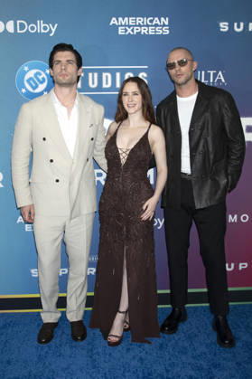 David Corenswet, Rachel Brosnahan und Nicholas Hoult bei der Weltpremiere des Kinofilms Supergirl an der Brooklyn Academy of Music. New York, 22.06.2026