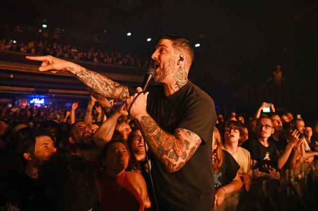 The Dillinger Escape Plan performing at Forum in London LONDON, ENGLAND - JUNE 22: Dimitri Minakakis of ˜The Dillinger Escape Plan™ performing at Forum on June 22, 2026 in London, England. CAP MAR MAR Great Britain UK Copyright: xMartinxHarris CapitalxPicturesx