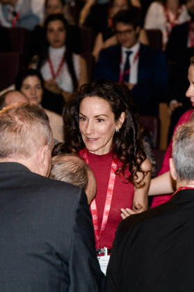 The King Presides Over the Club de Madrid’s Annual Policy Dialogue The Queen’s sister, Telma Ortiz c, during the Club de Madrid’s 2026 Annual Policy Dialogue at the Palacio de Cibeles on June 23, 2026, in Madrid, Spain. King Felipe VI presides over the Club of Madrid’s Annual Policy Dialogue on governance and the provision of global public goods in a fragmented world, coinciding with the 25th anniversary of the organization’s founding conference. The event brings together former democratic heads of state and government, experts, and influential stakeholders to address some of the most pressing challenges facing democracy and international cooperation. JUNE 23, 2026 Carlos Lujá Madrid, Spain,detected_source_language Copyright: xCarlosxLujanx 7616510