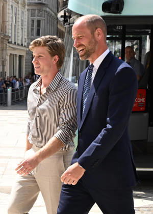 William, Prince of Wales arrives with Robert Irwin to take part in The Earthshot Prize Impact Assembly in London Featuring: Robert Irwin, William, Prince of Wales Where: London, United Kingdom When: 23 Jun 2026 Credit: Cover Images EDITORIAL USE ONLY. NOT FOR USE BY NEWSPAPERS BASED IN THE UK. Copyright: xx coverimg55796333
