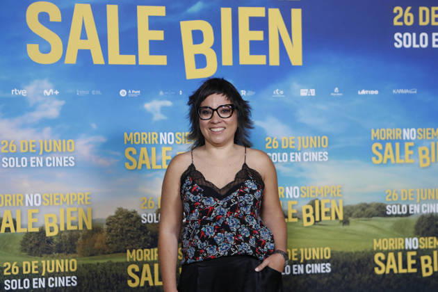 June 23, 2026, Madrid, Madrid, Spain: Director CLAUDIA PINTO poses for the media during the photocall for the presentation of her latest movie Morir no siempre sale bien held at Leclab Madrid. The black comedy film tells the story of two families from different social backgrounds forced to interact after the kidnapping of a corpse. The cinematic project explores social differences through irony and empathy offering a critical portrait of modern society. Madrid Spain - ZUMAo127 20260623_zep_o127_072 Copyright: xHugoxOrtunox