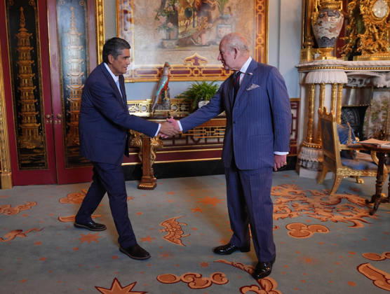 Audience at Buckingham Palace King Charles III (right) during an audience with Surangel S. Whipps, Jr., President of Palau, at Buckingham Palace, central London. Picture date: Tuesday June 23, 2026., Credit:Yui Mok PA ROTA - B68 Avalon UK, London  Copyright: xYuixMokx xPAxROTAx-xB68x xAvalonx 1112002640