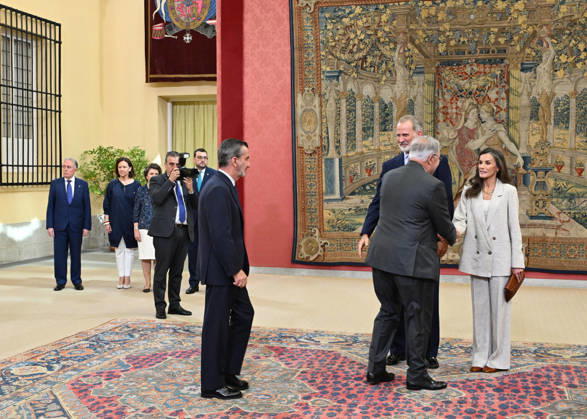 The King and Queen Preside Over the Annual Meeting of the Board of Trustees of the Princess of Asturias Foundation King Felipe VI and Queen Letizia during the annual meeting of the Board of Trustees of the Princess of Asturias Foundation, held at the Royal Palace of El Pardo on June 23, 2026, in Madrid, Spain CELEBRITIES ROYALTY BOARD OF TRUSTEES MEETING PRINCESS OF ASTURIAS José Madrid Madrid Spain,detected_source_language  Copyright: xJosÃ xOlivax 7617814