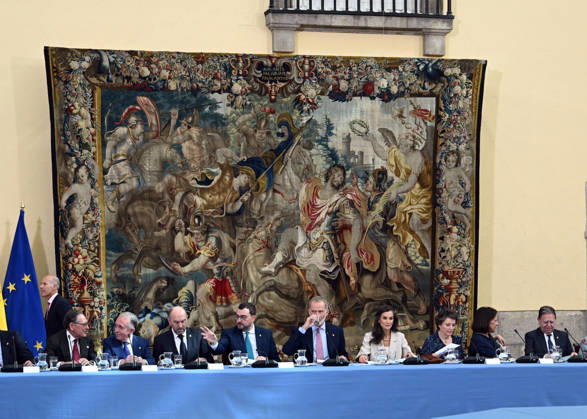 The King and Queen Preside Over the Annual Meeting of the Board of Trustees of the Princess of Asturias Foundation King Felipe VI and Queen Letizia during the annual meeting of the Board of Trustees of the Princess of Asturias Foundation, held at the Royal Palace of El Pardo on June 23, 2026, in Madrid, Spain CELEBRITIES ROYALTY BOARD OF TRUSTEES MEETING PRINCESS OF ASTURIAS José Madrid Madrid Spain,detected_source_language  Copyright: xJosÃ xOlivax 7617835