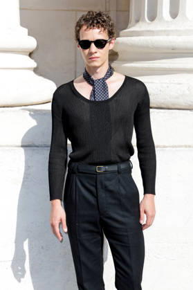 Felix Kammerer at the end of the second Saint Laurent Ready-to-Wear Men’s Spring Summer 2027 fashion show during Paris Fashion Week at the Bourse de Commerce Pinault Collection in Paris, France, on June 23, 2026. Olivier Borde, Bestimage. Celebrities await the Saint Laurent Men’s Spring Summer 2027 show as part of Paris Fashion Week on June 23, 2026, in Paris, France. Paris, France,detected_source_language  Copyright: xOLIVIERxBORDEx xBESTIMAGExOLIVIERxBORDEx xBESTIMAGEx