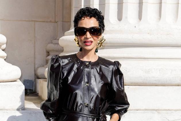 Farida Khelfa at the end of the second Saint Laurent Ready-to-Wear Men’s Spring Summer 2027 fashion show during Paris Fashion Week at the Bourse de Commerce Pinault Collection in Paris, France, on June 23, 2026. Olivier Borde, Bestimage. Celebrities await the Saint Laurent Men’s Spring Summer 2027 show as part of Paris Fashion Week on June 23, 2026, in Paris, France. Paris, France,detected_source_language  Copyright: xOLIVIERxBORDEx xBESTIMAGExOLIVIERxBORDEx xBESTIMAGEx