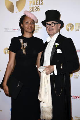 Rachel Hermlin und Henry de Winter bei der 68. Verleihung vom Ernst-Lubitsch-Preis 2026 im Kino Babylon. Berlin, 23.06.2026