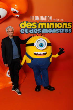 Minions Monsters premiere at the Grand Rex theater; celebrities arrive on the red carpet; Pierre Coffin and a Minion 457577 June 23, 2026,detected_source_language  Copyright: xSebastienxFremontx xStarfacex STAR_457577_060